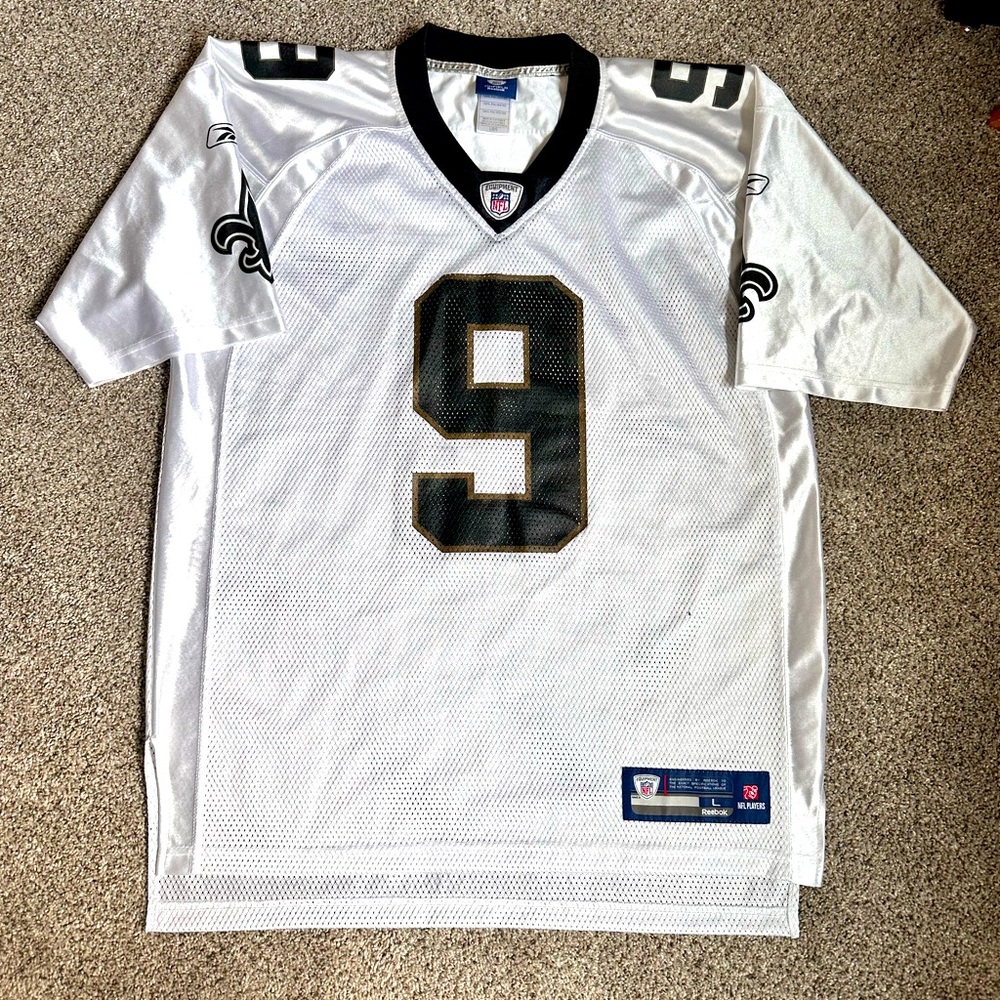 Drew Brees white jersey Reebok size NFL a3